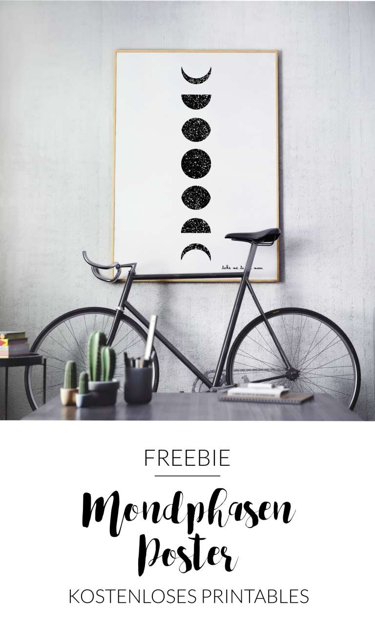 Freebie: Mondphasen-Mobile und Poster