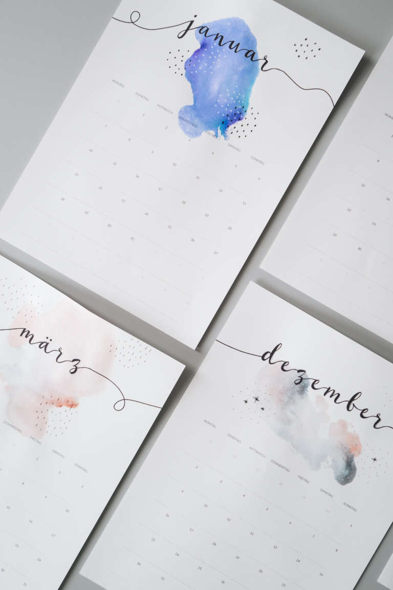 Freebie: Minimalistischer Kalender 2019